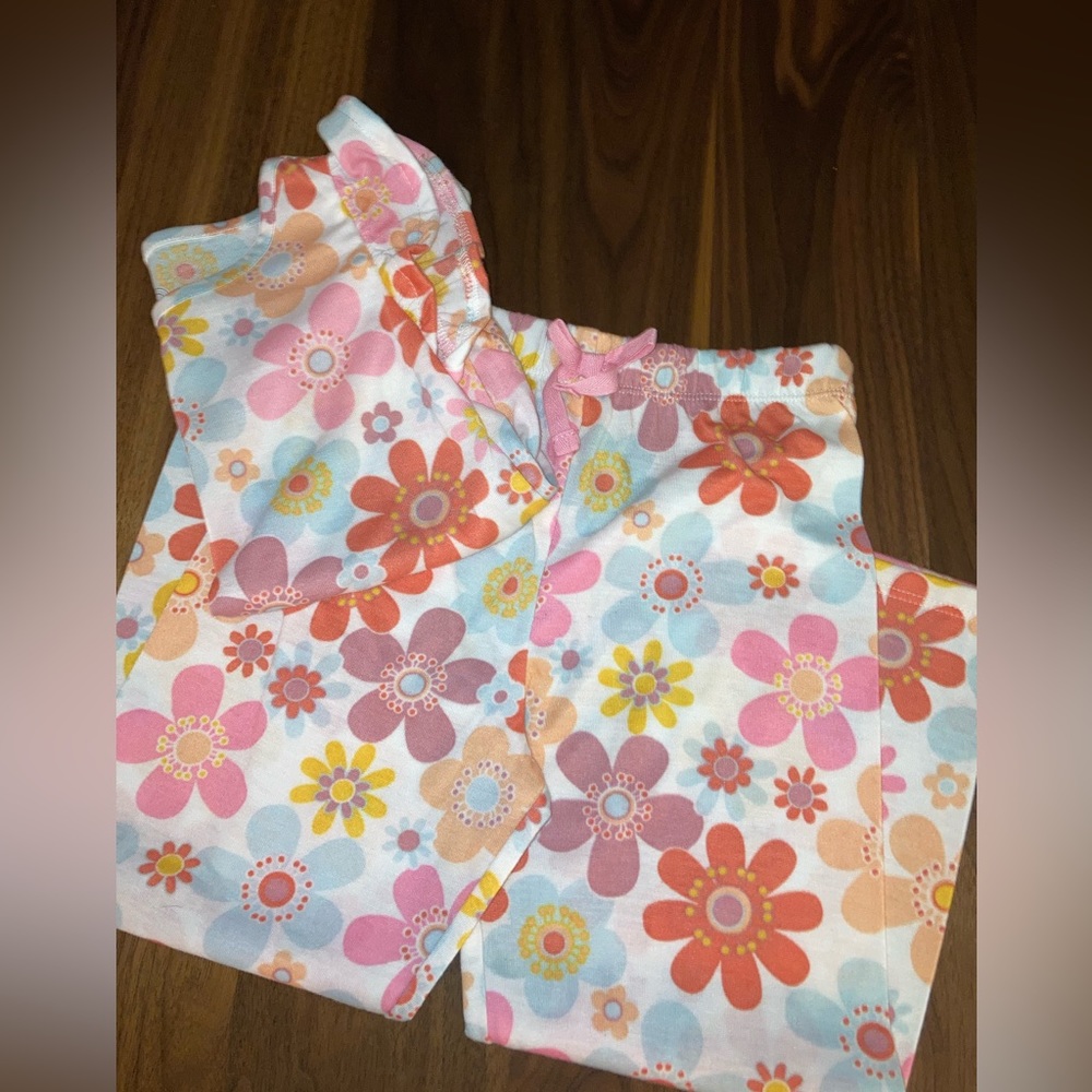 Girls 4t Floral Pajamas